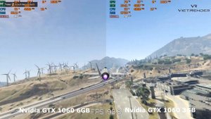 Nvidia Geforce GTX 1060 3GB vs Nvidia Geforce GTX 1060 6GB in 10 games with Hight Setting