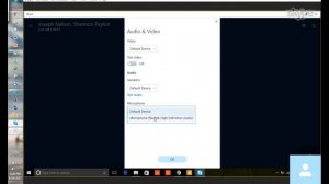 Windows 10 Skype Call settings