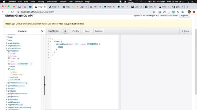 GitHub GraphQL explorer смотреть онлайн