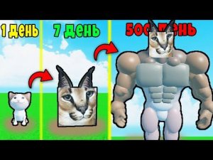 ВЗРОСЛЕНИЕ и ЭВОЛЮЦИЯ ШЛЁППЫ КОТА в raise a floppa Roblox