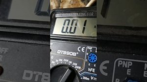 ТМО-0,1 380/36-12 ВОЛЬТ, Замер ампеража на выходе 12 вольт.