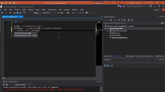 Image Analysis, Edge Detection (Sobel, Scharr, Laplacian) - OpenCV for Python Tutorial 03