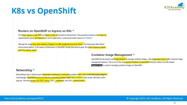 OpenShift Vs Kubernetes | Openshift And Kubernetes Explained | K21Academy