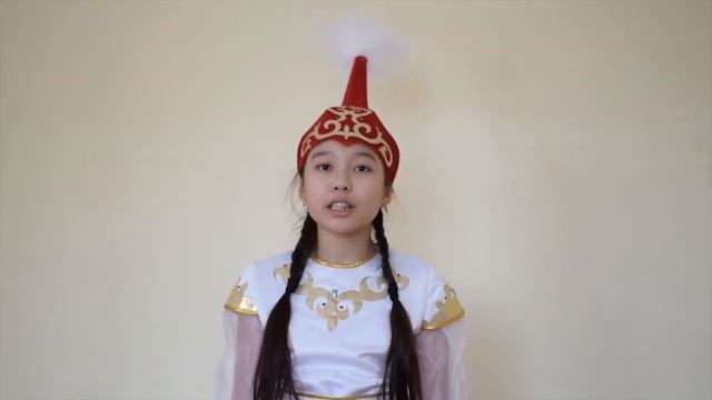 Кереешева Алия читает стихотворение на казахском языке (#РодныеЯзыкиРоссии) смотреть онлайн