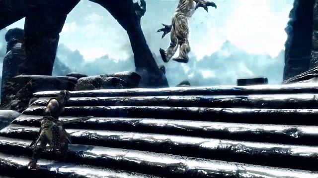 Skyrim Battles - Frost Troll & 2 Marauders vs The Last Dragonborn смотреть онлайн
