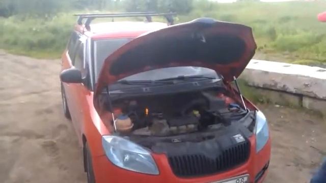 Газовый упор амортизатор капота для Skoda Fabia 2 07    г в смотреть онлайн