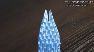 Модульное оригами лошадь (конь) видео урок-схема, пошаговая инструкция