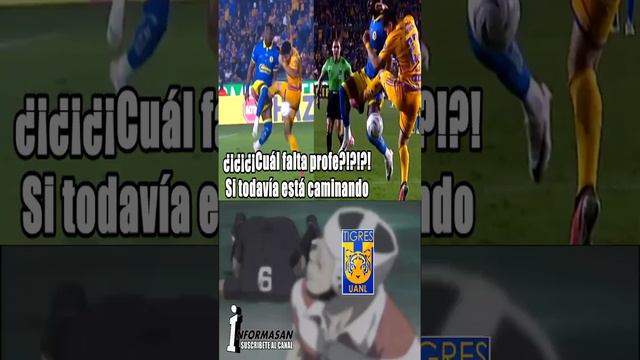 Penal Sobre Julián Quiñones en el GOL DE HENRY | Tigres 1-1 América  AP2023 | Final IDA Memes Futbo