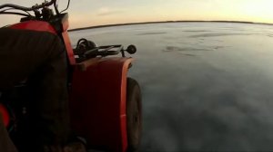 Квадроцикл. Езда зимой. Бездорожье. ЗиД 175.
