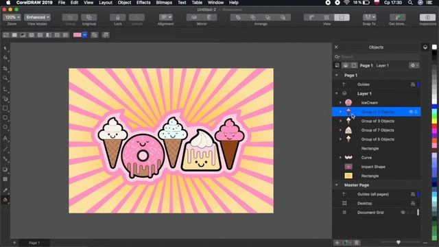 CorelDRAW 2019 || Что нового? 1.2 Как использовать Іnspector для управления объектами и слоями