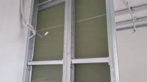 боковая стенка для встроенного шкафа. Монтаж гипсокартона.