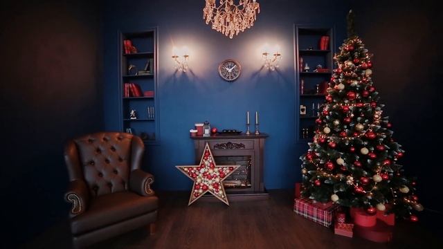 Интерьерная видеосъёмка новогоднего декора для фотостудии  ART HALL