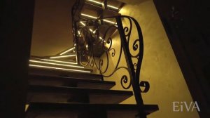 Автоматическая подсветка лестницы EiVA. Умная лестница, освещение