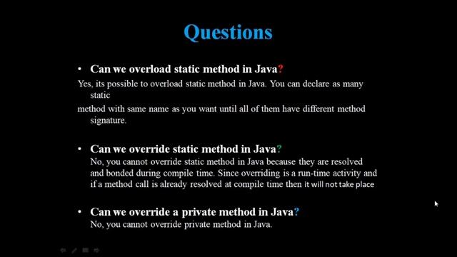 Method Overloading & Overriding смотреть онлайн