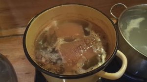 Варёно-копчёная грудинка