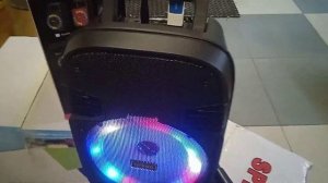 КОЛОНКА КОМПАКТНАЯ С КАРАОКЕ МИКРОФОНОМ | BLUETOOTH КОЛОНКА со Светомузыкой USB Радио