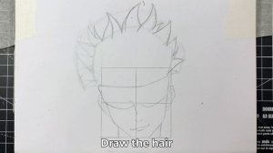 How to Draw Satoru Gojo Easy - Jujutsu Kaisen (呪術廻戦)