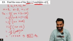 ARITHMETIC PROGRESSIONS   Ex-5.3, Q-11, 12, 13, 14, 15,  Class 10th, Math (Day- 19) CBSE Live Class