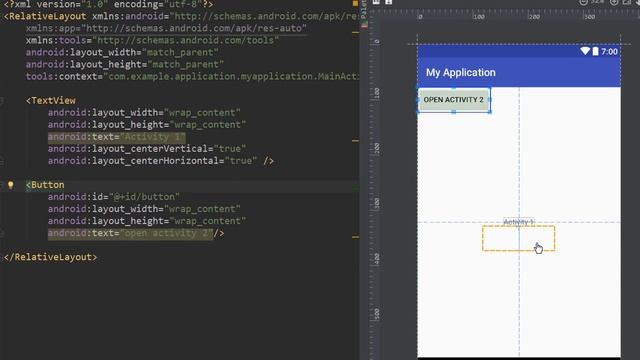 How to Make a Button Open a New Activity - Android Studio Tutorial смотреть онлайн
