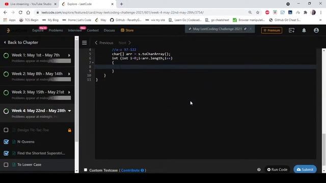 To Lower Case  | Coders Camp Live Stream