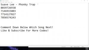 SUAVE LEE - PHONKY TRAP ROBLOX MUSIC ID/CODE *JANUARY 2022* | sorry my prada's at the cleaners