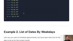 CarbonPeriod for Date/Time Lists: 3 Laravel Examples