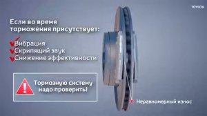Тормозные диски и колодки Toyota