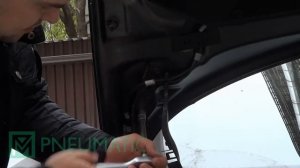 Установка амортизаторов (упоров) капота Peugeot 408 (арт. KU-PG-4080-00) от upory.ru