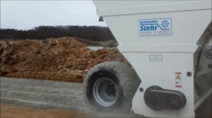 Стабилизация грунта фрезой и распределителем Stehr