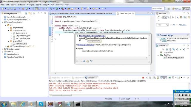 Axis2 Client Example in Eclipse with Db Detailed смотреть онлайн