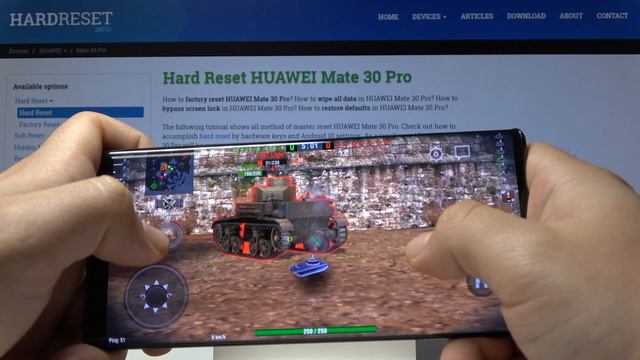HUAWEI Mate 30 PRO FPS Test WORLD OF TANKS / WOT GamePlay смотреть онлайн