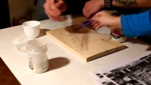 Как перевести фотографию на дерево. Декупаж.