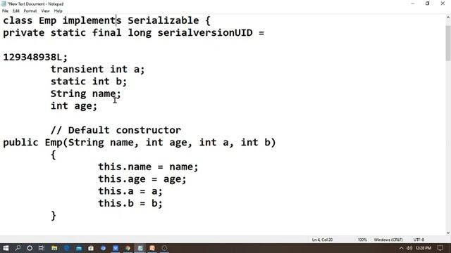 #27 Serialization and Deserialization in java with demo/#Core Java Tutorial for beginners смотреть онлайн