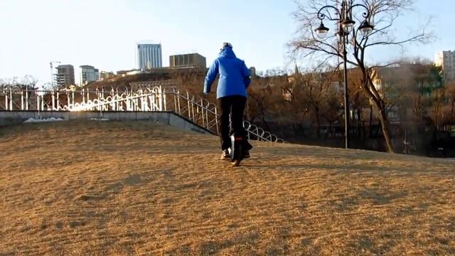 Моноколесо. Электро спорт. Владивосток. Горка - 2. Electric Unicycle. www.electric-sports.ru смотреть онлайн