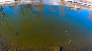 Рыбалка на спиннинг на реке Исеть в марте