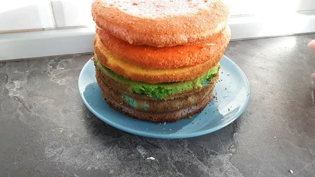 торт радуга / Rainbow cake