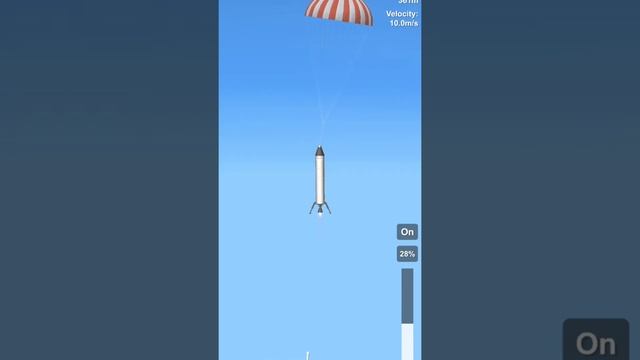 Landing My First Rocket || Spaceflight Simulator #Shorts