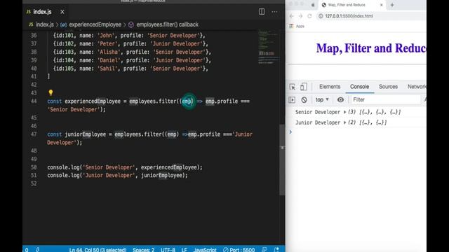 ES6 Tutorial #8: map, reduce and filter| Interview Question| Modern Javascript 2021