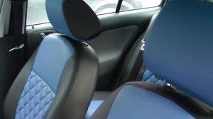 Авточехлы из экокожи для Шкода Октавия Тур Ромб Установка