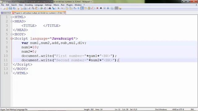 javascript calculate 2 numbers | javascript subtraction