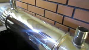 Теплообменник для банной печи. Натрубный.AISI 321. 1 mm.Чем меньше обьем, тем больше мощность .Баня