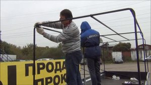 Каркас тента Avtos. Сборка каркаса тента. Варианты высот каркасов тента.