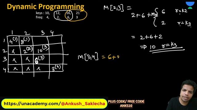 Dynamic Programming - 3 | L 16 | Algorithms | Infinity Batch | GATE 2022 CS/IT | Ankush Sir