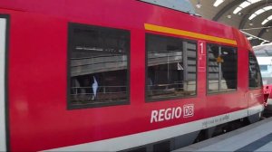Two German LINT's depart Kiel Central Station