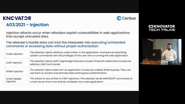 Knovator Tech Talk Episode 6 | Enhance Web & App Security: OWASP Top 10 Standards Webinar смотреть онлайн