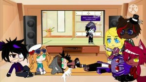 Aftons and Fnaf 1 react to William surviving FNIA||read desc.||