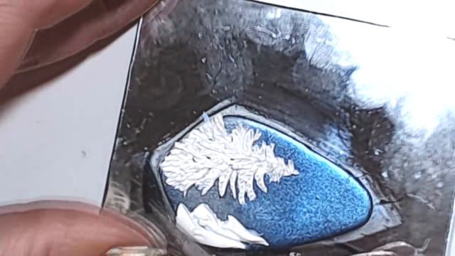 "Winter Night"- sculpted pendant - polymer clay tutorial 486 смотреть онлайн