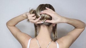 ЖЕНСТВЕННЫЙ ПУЧОК СВОИМИ РУКАМИ ЗА 5 МИНУТ | HOW TO: EASY ELEGANT UPDO FOR CHRISTMAS, NEW YEAR PART