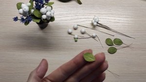 Снежноягодник своими руками, простой и лёгкий способ. Сделайте красивые веточки для декора Snowberr