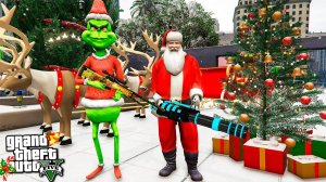 ГРИНЧ И САНТА ВСТРЕЧАЮТ НОВЫЙ ГОД 2021 В ГТА 5 МОДЫ! ОБЗОР МОДА В GTA 5! ИГРЫ ВИДЕО MODS
